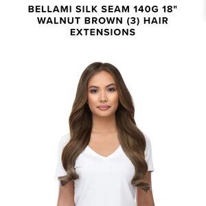 Bellami 18’’ Seamless Clip Ins Walnut Brown